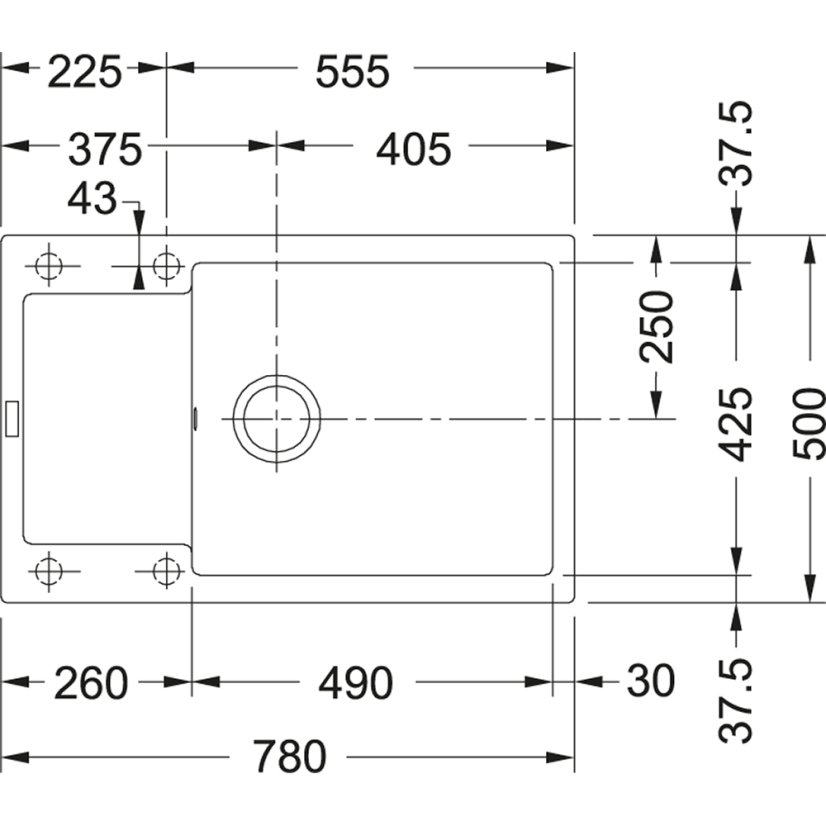 Franke MRG 611-78 BB p.melír Maris Fragranit Pískový
