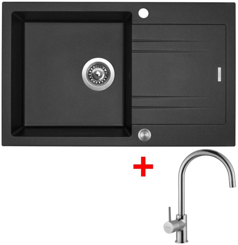 Sinks LINEA 780 XC Metalblack + Vitalia Sinks LINEA 780 XC Metalblack + Vitalia