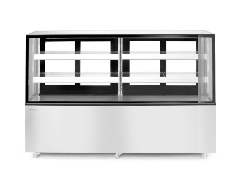 Vitrína se 2 policemi, Arktic, 230V/500W, 677x1824x(H)1230mm