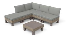 Zahradní nábytek Keter Elements 5místný modulární set ashwood