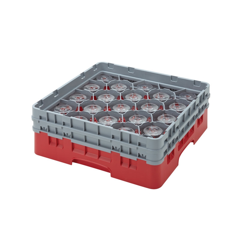 Cambro Koš Camrack 20 pozic, výška sklenice 9 cm - Červená Cambro Koš Camrack 20 pozic, výška sklenice 9 cm - Červená