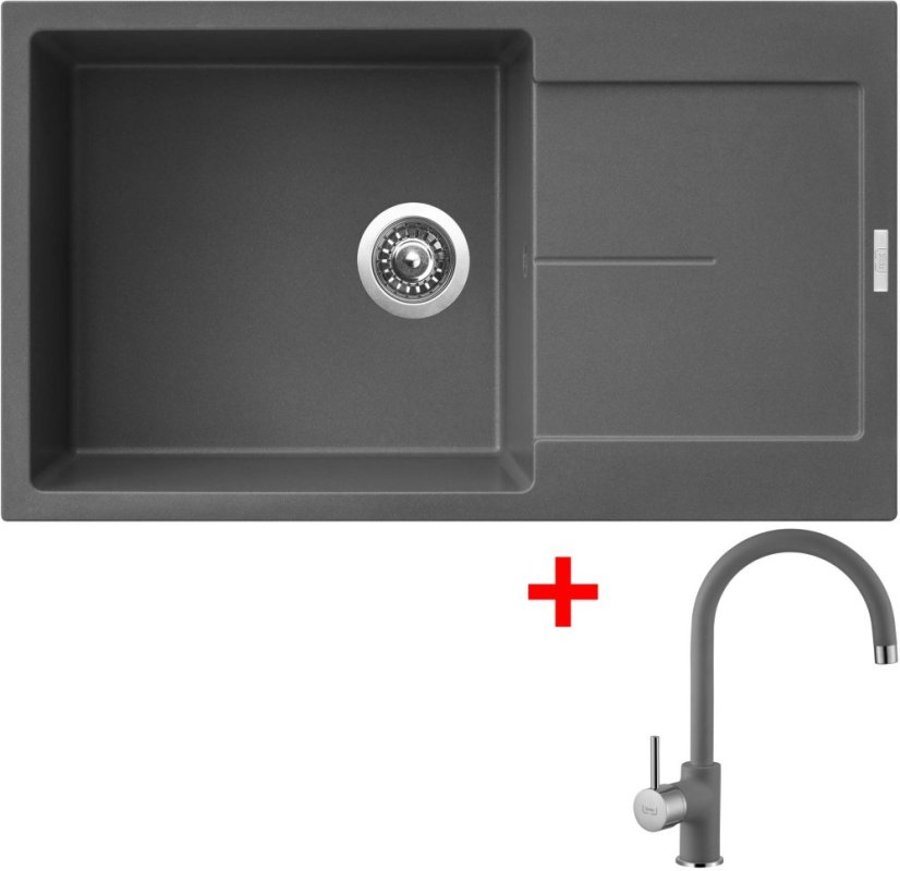 Sinks ULTIMA 860 XXL Titanium + Vitalia GR Sinks ULTIMA 860 XXL Titanium + Vitalia GR