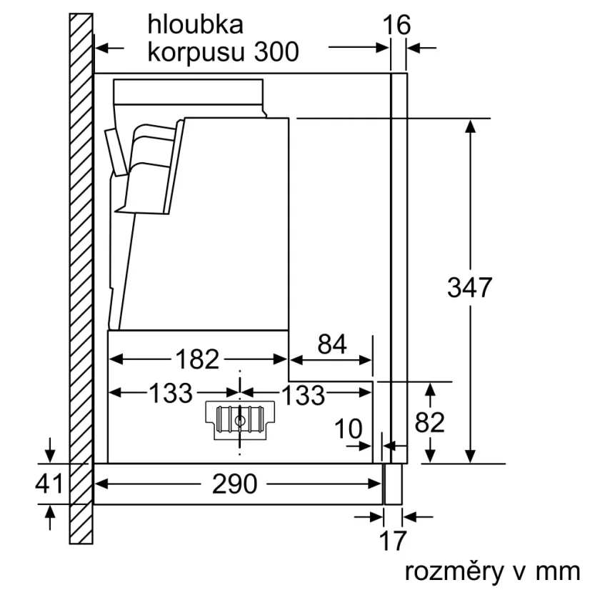 Výsuvná digestoř Bosch DFR067A52