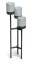 Stojan Prosperplast na květiny Bloomie Stand šedý 42 cm