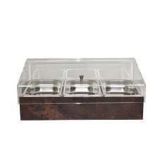 TOMGAST Chladicí box pro gastronádoby s krytem GN 1/1, dekor rez