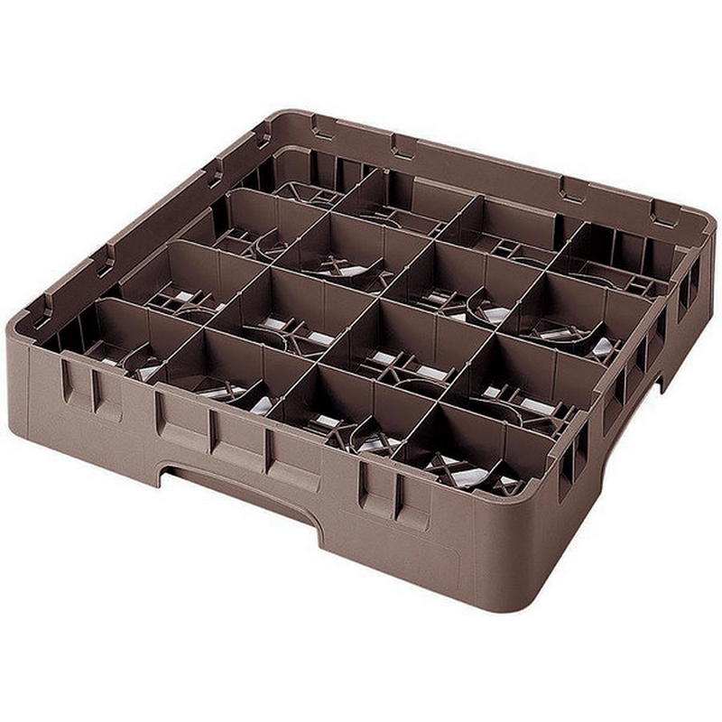 Cambro Koš Camrack 16 pozic, výška sklenice 30 cm - Hnědá Cambro Koš Camrack 16 pozic, výška sklenice 30 cm - Hnědá