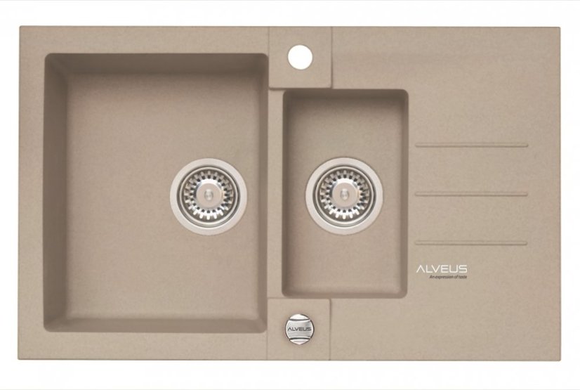 Alveus ROCK 70/02 PEBBLE (780x480mm)+ pop- up sifon F