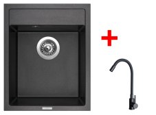Sinks CLASSIC 400 Metalblack + ELASTA černá matná