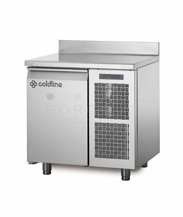 Coldline mrazící stůl TA09/1B s deskou a zadním lemem Coldline mrazící stůl TA09/1B s deskou a zadním lemem