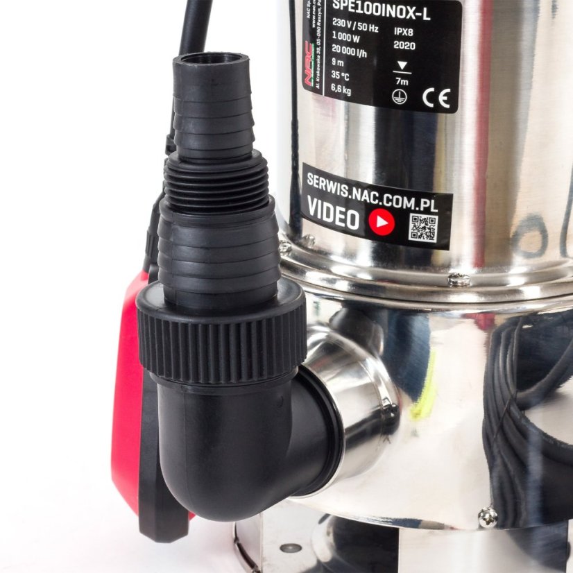 Čerpadlo NAC Ponorné kalové SPE100INOX-L nerez