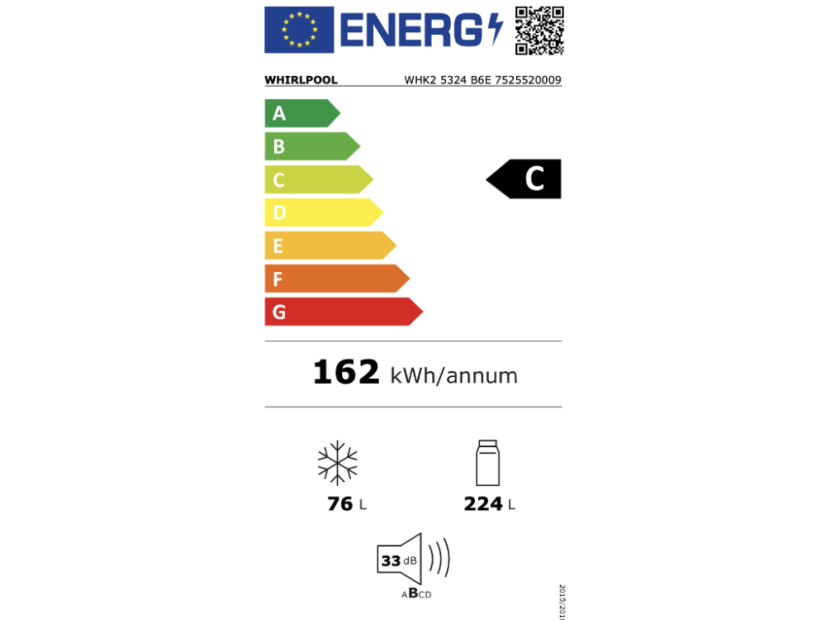 Vestavná chladnička Whirlpool WHK25324B6E