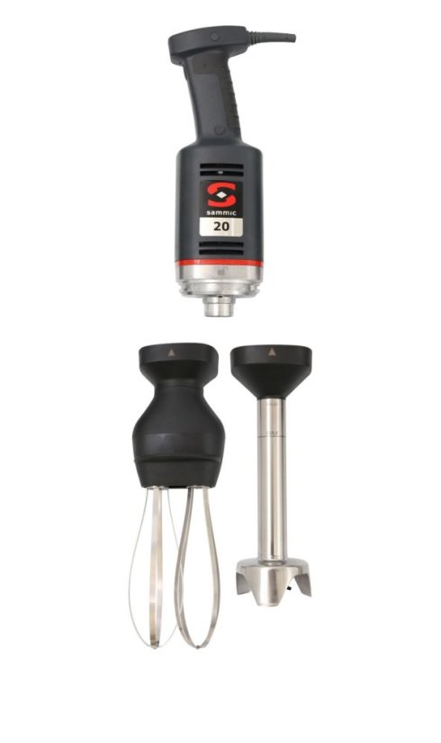 Ruční ponorný mixér s mixujícím ramenem a vyměnitelným šlehacím ramenem MB-21, Sammic, ⌀82x514mm Ruční ponorný mixér s mixujícím ramenem a vyměnitelným šlehacím ramenem MB-21, Sammic, ⌀82x514mm