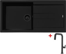 Sinks AMANDA 990 BL Nanoblack + EVA P Nanoblack