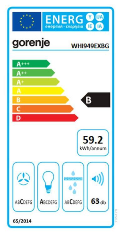Komínová digestoř Gorenje WHI949EXBG