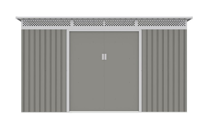Zahradní domek G21 GRAH 915 - 340 x 269 cm, metalický šedý