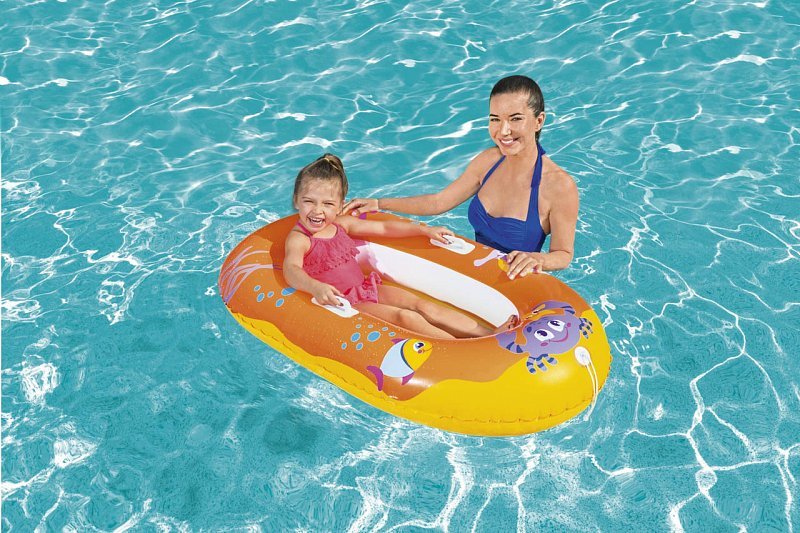Raft Bestway nafukovací - junior korýš, 119 x 79 cm