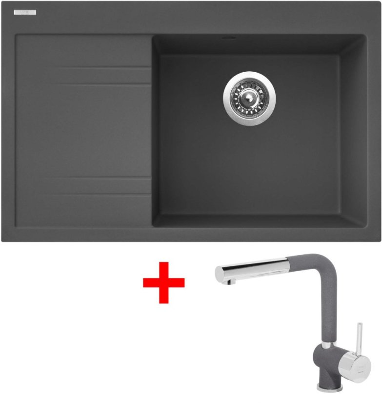 Sinks RIM 780 P Titanium + Mix 3 P GR Sinks RIM 780 P Titanium + Mix 3 P GR