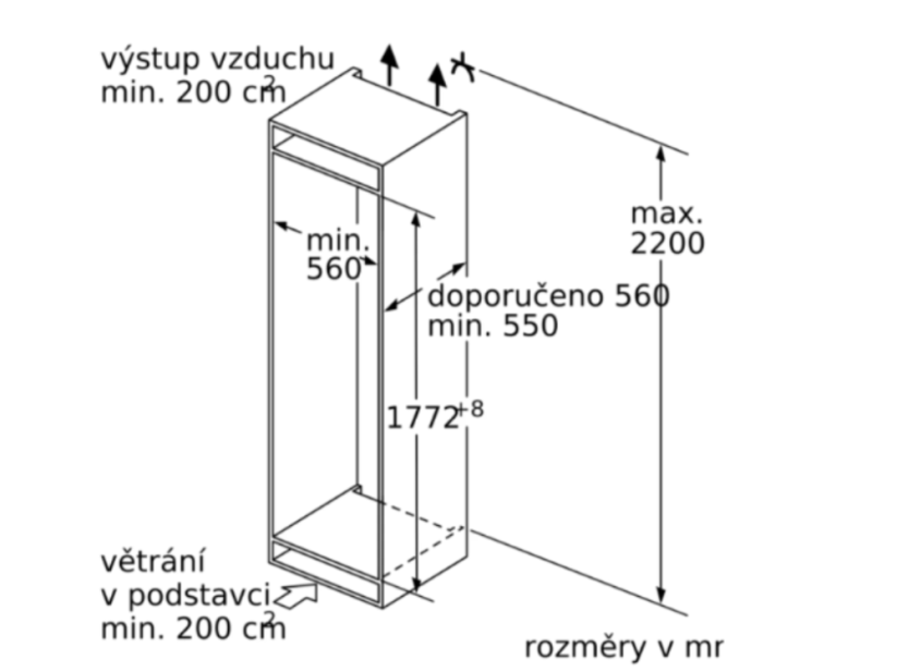 Vestavný šuplíkový mrazák Siemens GI81NACE0