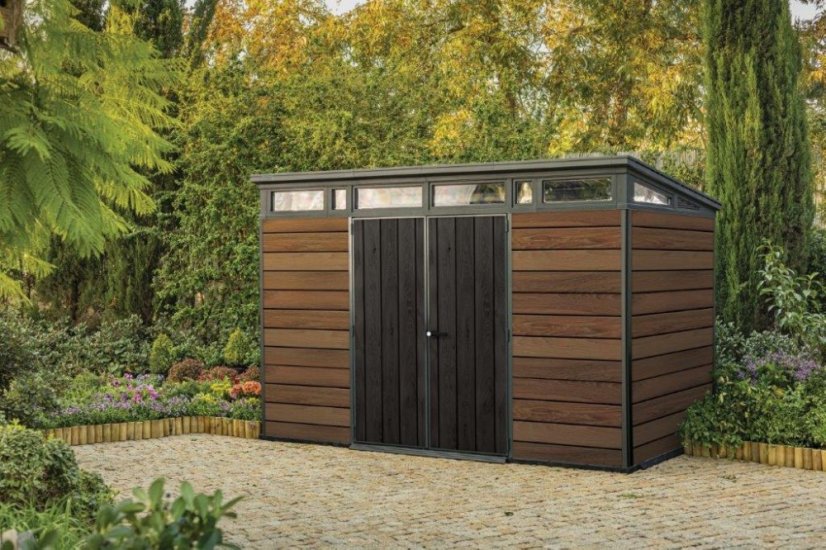 Zahradní domek Keter Signature 11x7 Walnut, s podlahou