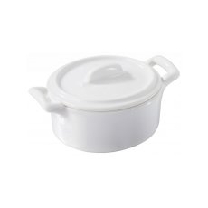 Revol Belle Cuisine hrnec oválný s pokličkou 11 × 10 × 6,5 cm, bílý