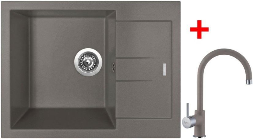 Sinks AMANDA 650 Truffle + Vitalia GR Sinks AMANDA 650 Truffle + Vitalia GR