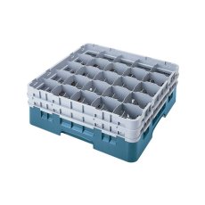 Cambro Koš Camrack 25 pozic, výška sklenice 15,2 cm - Tyrkysová