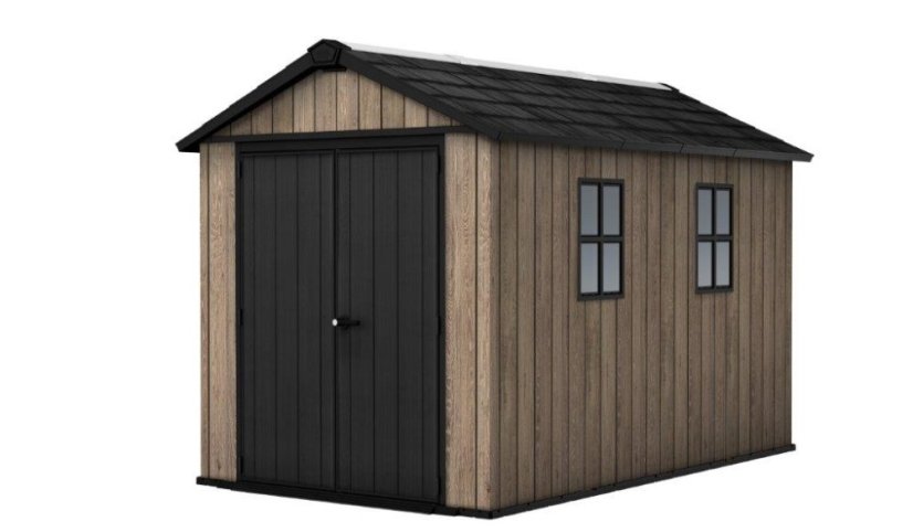 Zahradní domek Keter Apex 7,5 x 11 Ashwood, s podlahou