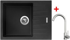 Sinks PERFECTO 650 Metalblack + ARCO celonerezová