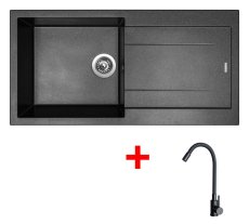 Sinks AMANDA 990 Metalblack + ELASTA černá matná
