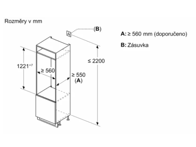 Vestavná monoklimatická chladnička Bosch KIR41NSE0