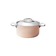 de Buyer Prima Matera hrnec měděný vysoký 5,7 l, pr. 20 cm, výška 18 cm