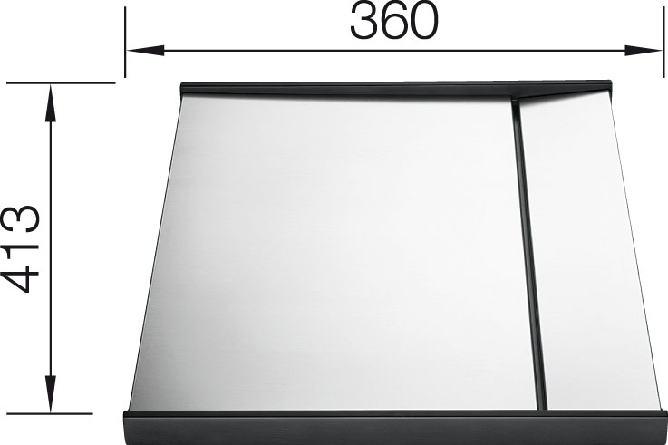 Odkapávací deska nerez pro CLARON a ZEROX 413x360