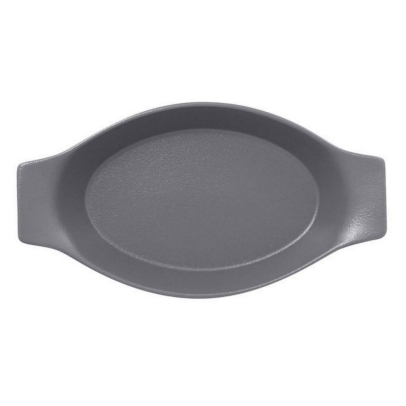 RAK Porcelain RAK Talíř oválný s rukojetí 42 cl, šedá | RAK-NFOPOD25GY RAK Porcelain RAK Talíř oválný s rukojetí 42 cl, šedá | RAK-NFOPOD25GY