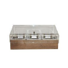 TOMGAST Chladicí box pro gastronádoby s krytem GN 1/1, jasan