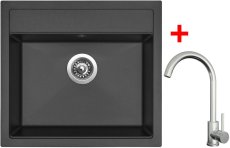 Sinks SOLO 560 Pureblack + ARCO celonerezová