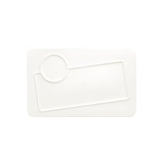 RAK Porcelain RAK Talíř obdélný, 2 zóny 35 × 22 cm | RAK-CRRE2Z