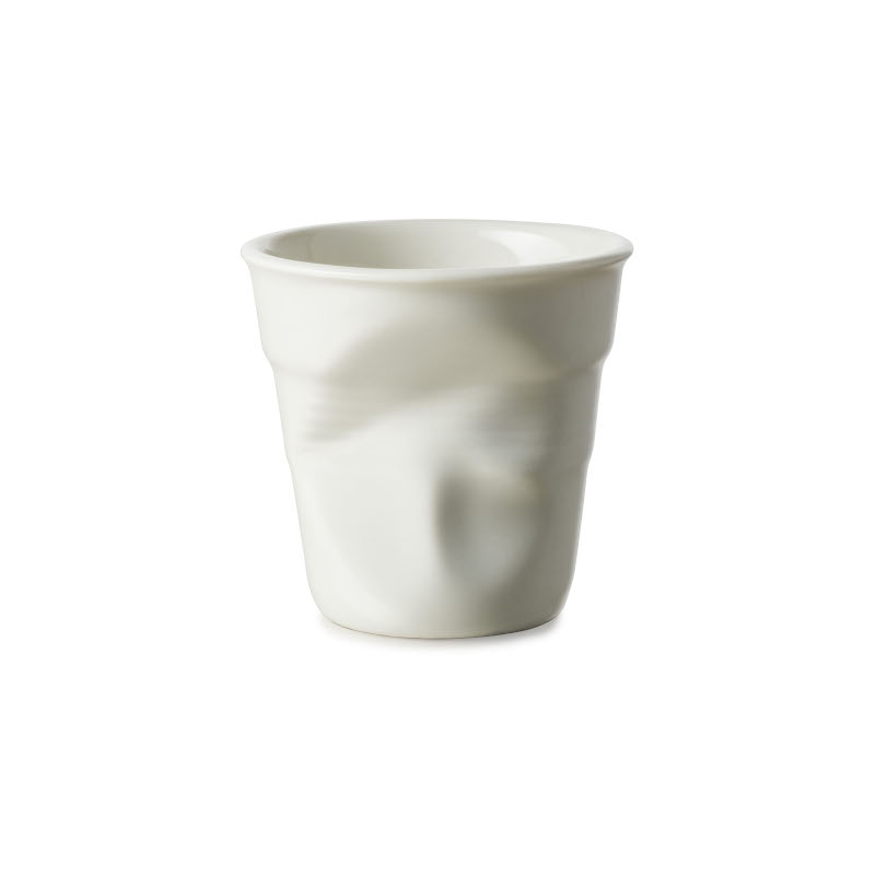 Revol Froissés pohárek 80 ml, skořápkově bílý Revol Froissés pohárek 80 ml, skořápkově bílý