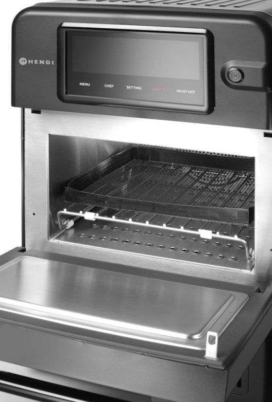 Vysokorychlostní pečící trouba CombiTurbo, HENDI, 18L, Černá, 230V/3000W, 402x735x(H)608mm