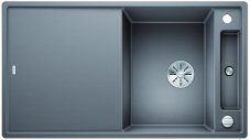 Blanco AXIA III 5 S-F InFino silgranit aluminium dřez vpravo s excentrem přísluš. sklo