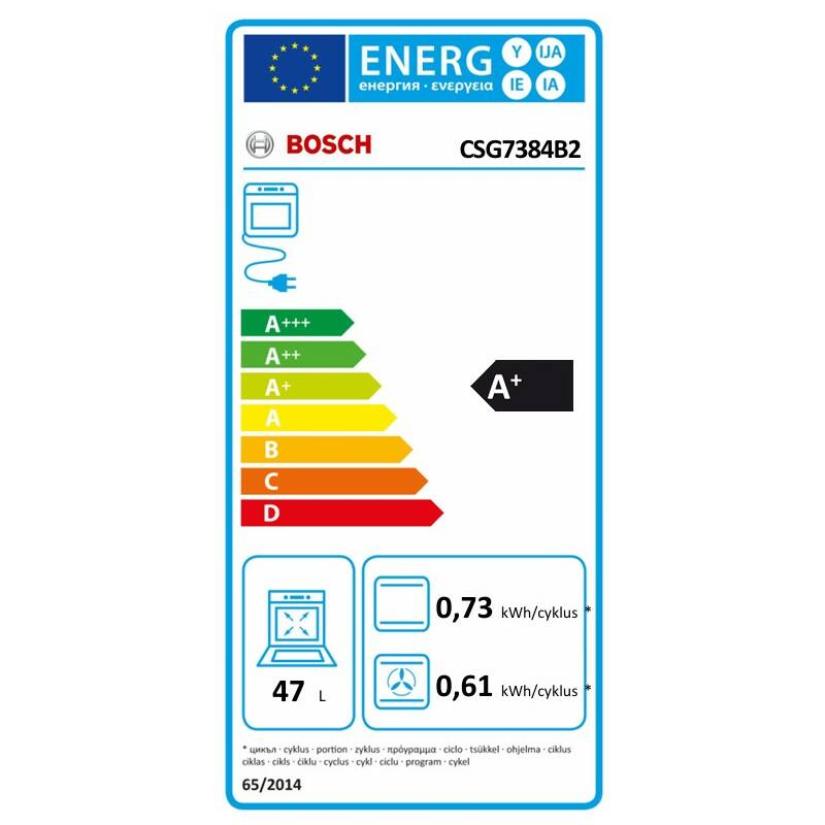 Vestavná parní trouba Bosch CSG7384B2