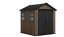 Zahradní domek Keter Apex 7,5 x 7 Walnut, s podlahou