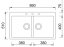 Sinks AMANDA 860 DUO Metalblack