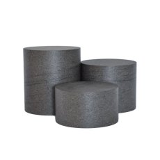 TOMGAST Podstavec kulatý HPL, pr. 300 mm, v: 60 mm, dekor kámen