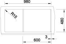 Blanco METRA XL 6 S Silgranit bílá oboustranné provedení