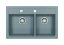 Alveus ATROX 50 beton 81 + pop up sifon 790x500x200 mm