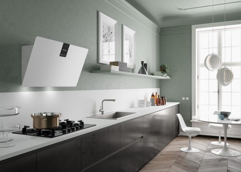 Komínová digestoř Faber - SOFT EDGE BIANCO KOS A80 Nástěnná
