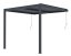 Bioklimatická pergola G21 Trenton 3x3 m, antracitová hliníková
