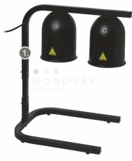 OEM infra lampa stolní - hliník černá