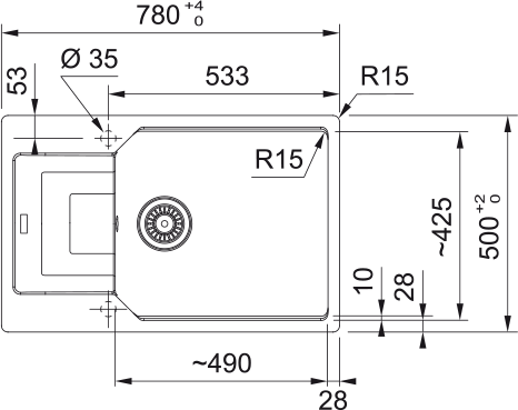 Franke UBG 611-78 BB Sahara