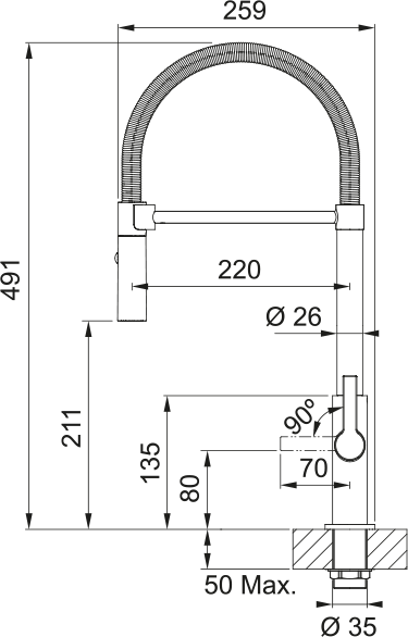 Franke FS 2845.901 MARIS SLIM SEMI PRO Matná č.